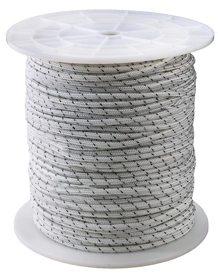 60Mtrs Of 6mm Dbl Braid Rope Spliced To 6Mtrs Of 6mm Gal Shortlink Chain