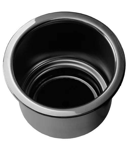 Stainless Steel Cup Holder 90mm Dia - With Drain