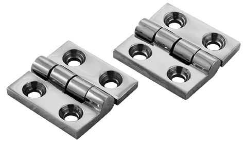 Heavy Duty S/S Polished Hinges 38mm X 38mm Pair