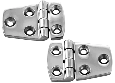 Heavy Duty S/S Polished Hinges 55mm X 38mm Pair