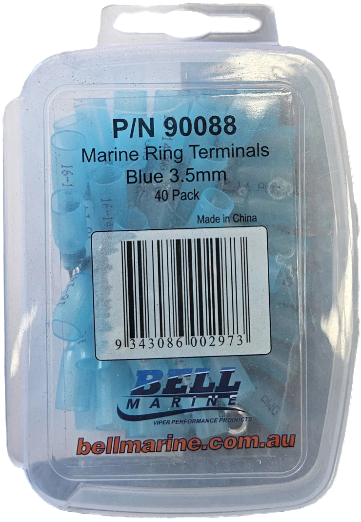 Marine Glue Lined Cable Joiner Blue - 4mm - 40 Pack