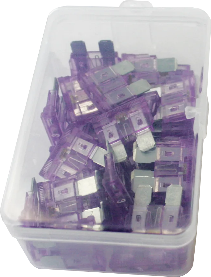 3A Led Indicator Blade Fuse Purple - 30 Pack